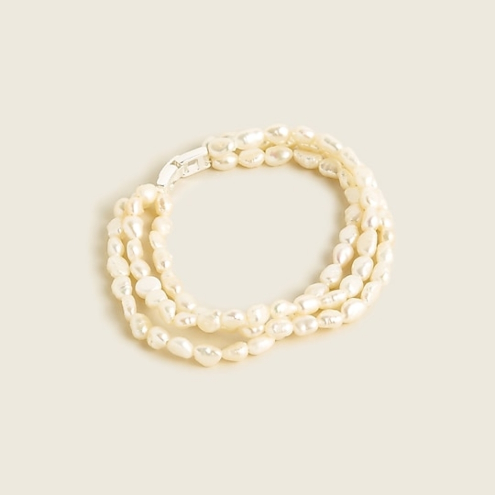 Freshwater pearl layered bracelet